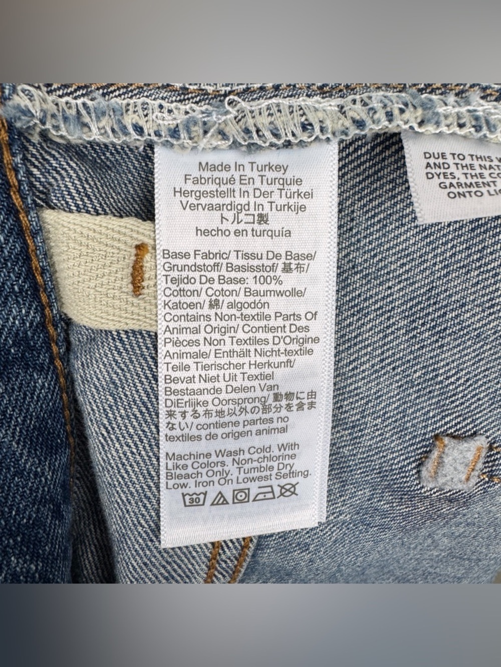 Madewell Pieced Barrel Leg Full Length Button Fly Jeans Size 33 NWT - Picture 10 of 10